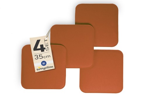 4er set stuhlkissen aus filz - stuhlkissen,
