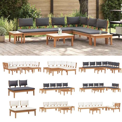 Gartenbank set mit kissen - , gartenbank-set